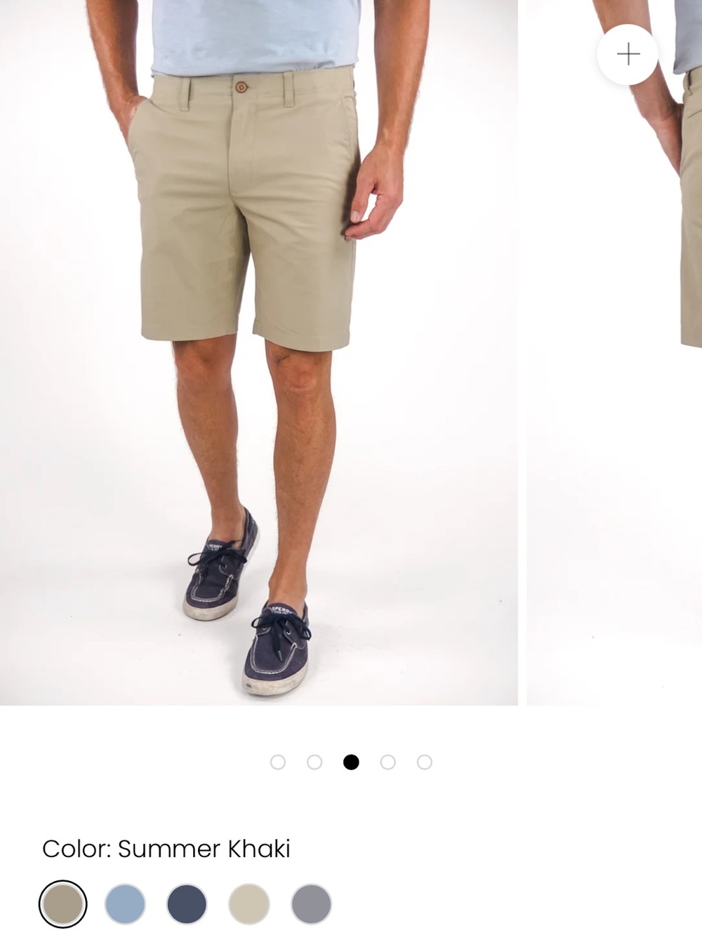 Tailor Vintage Men's Summer Khaki Stretch Shorts size 32